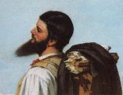 Gustave Courbet Detail of encounter France oil painting artist